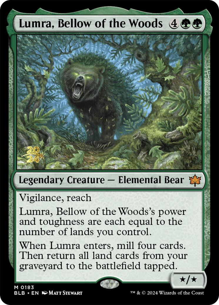 Lumra, Bellow of the Woods [Bloomburrow Prerelease Promos] | Gate City Games LLC