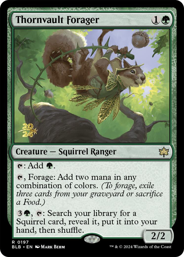 Thornvault Forager [Bloomburrow Prerelease Promos] | Gate City Games LLC