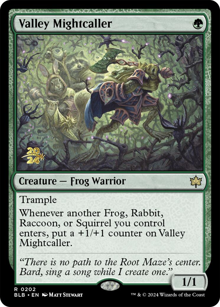 Valley Mightcaller [Bloomburrow Prerelease Promos] | Gate City Games LLC