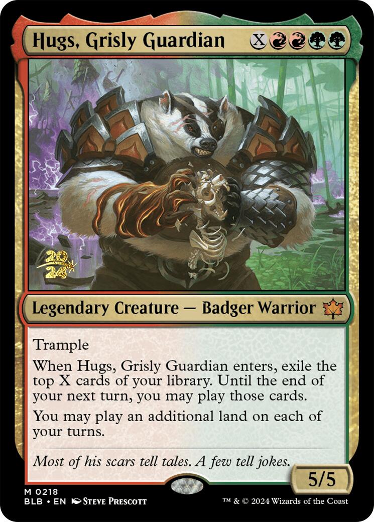 Hugs, Grisly Guardian [Bloomburrow Prerelease Promos] | Gate City Games LLC