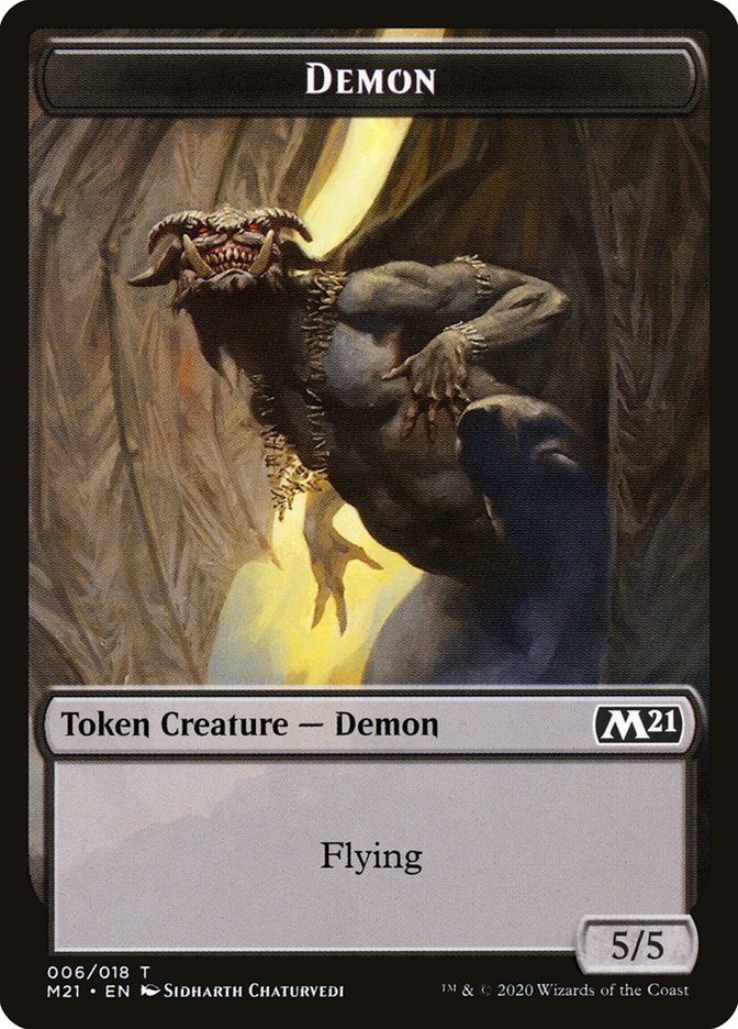 Angel // Demon Double-Sided Token [Core Set 2021 Tokens] | Gate City Games LLC