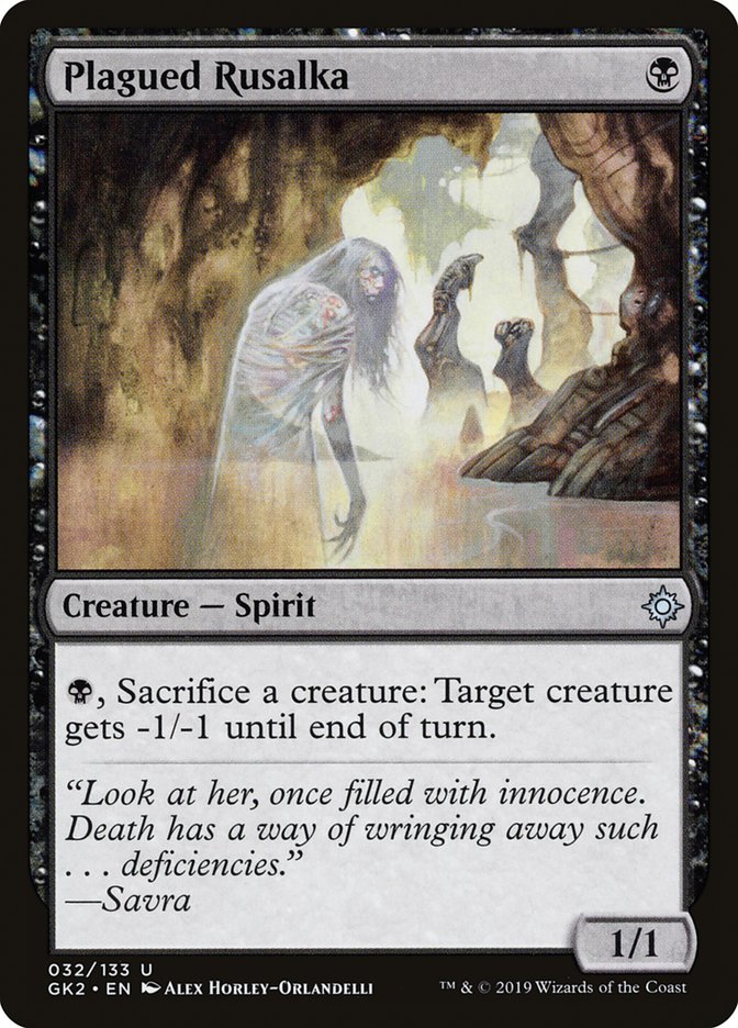 Plagued Rusalka [Ravnica Allegiance Guild Kit] | Gate City Games LLC