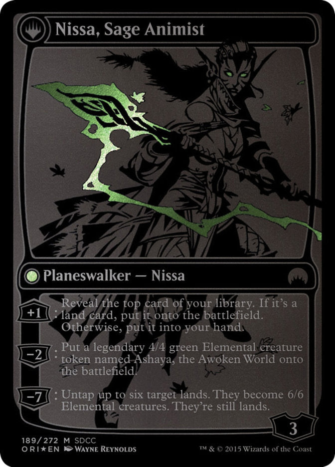 Nissa, Vastwood Seer // Nissa, Sage Animist [San Diego Comic-Con 2015] | Gate City Games LLC