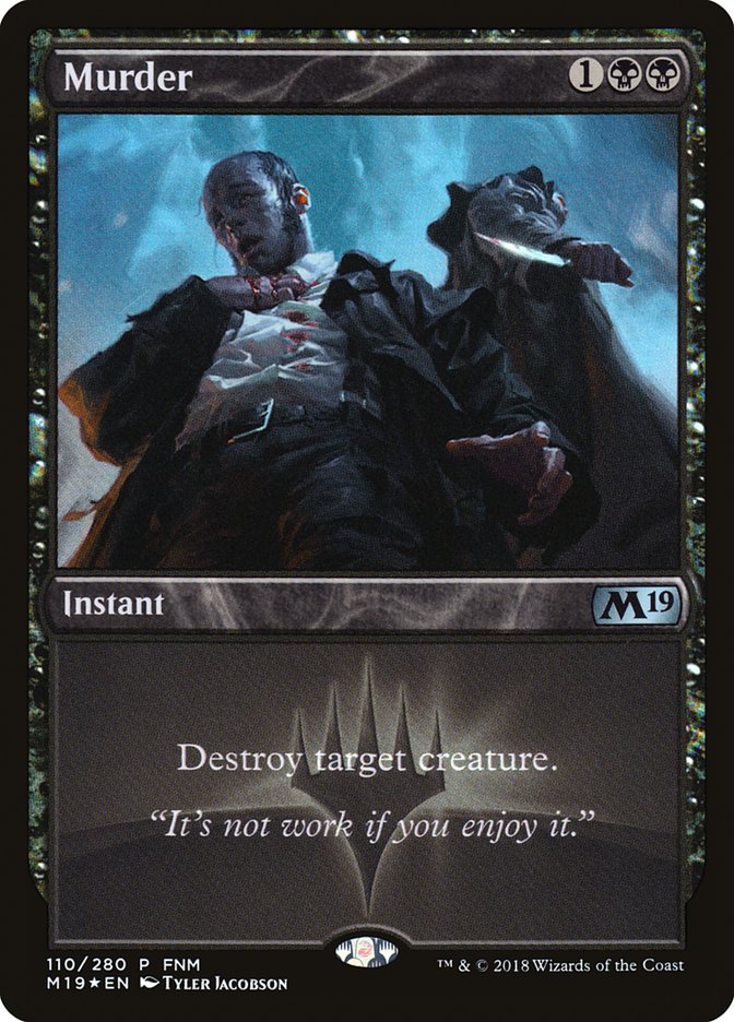 Murder (FNM) [Core Set 2019 Promos] | Gate City Games LLC