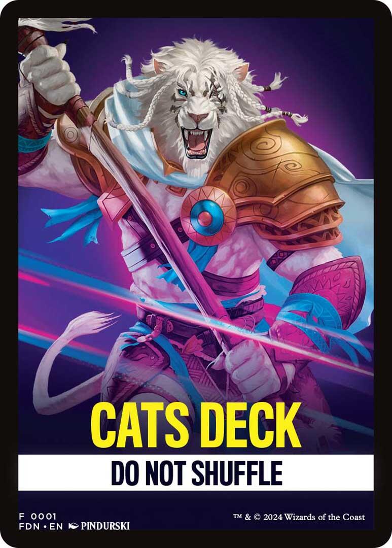 Cats Deck Theme Card [Foundations] | Gate City Games LLC