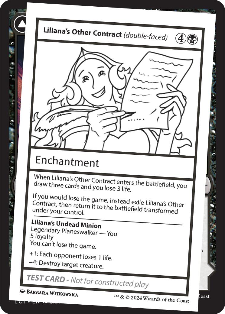 Liliana's Other Contract (double-faced) [Mystery Booster 2 Playtest Cards] | Gate City Games LLC