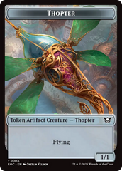 Thopter // Gnome Double-Sided Token [Edge of Eternities Commander Tokens] | Gate City Games LLC