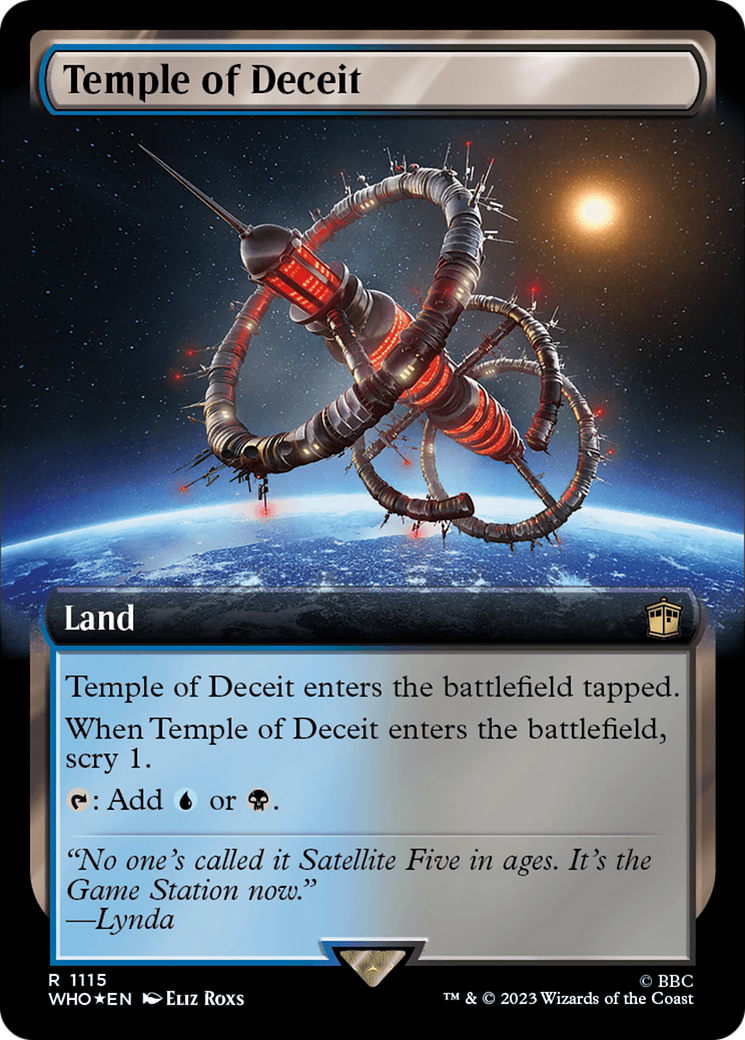 Temple of Deceit (Extended Art) (Surge Foil) [Doctor Who] | Gate City Games LLC