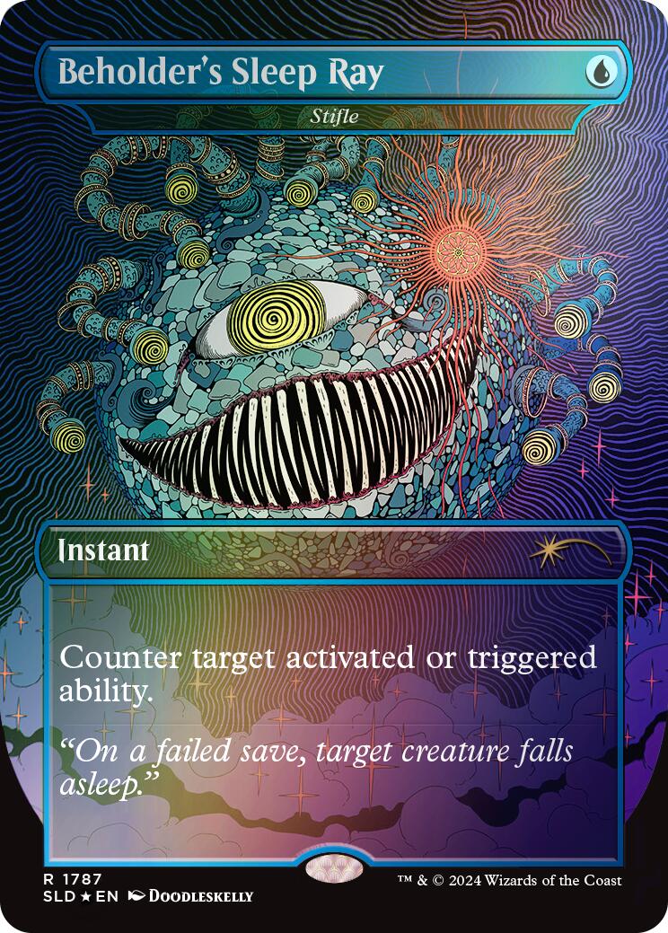 Beholder's Sleep Ray - Stifle (Rainbow Foil) [Secret Lair Drop Series] | Gate City Games LLC