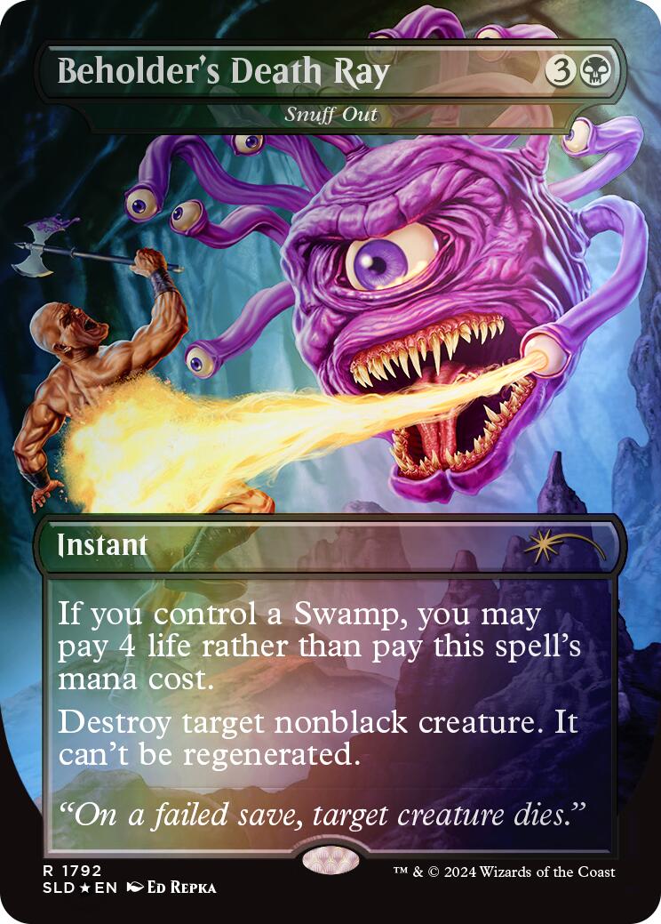 Beholder's Death Ray - Snuff Out (Rainbow Foil) [Secret Lair Drop Series] | Gate City Games LLC