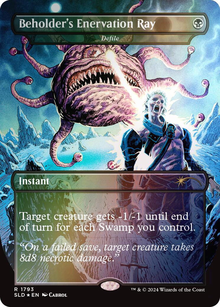Beholder's Enervation Ray - Defile (Rainbow Foil) [Secret Lair Drop Series] | Gate City Games LLC