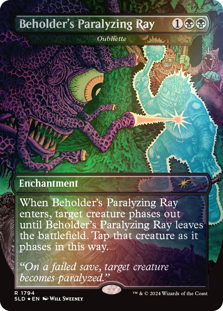 Beholder's Paralyzing Ray - Oubliette (Rainbow Foil) [Secret Lair Drop Series] | Gate City Games LLC