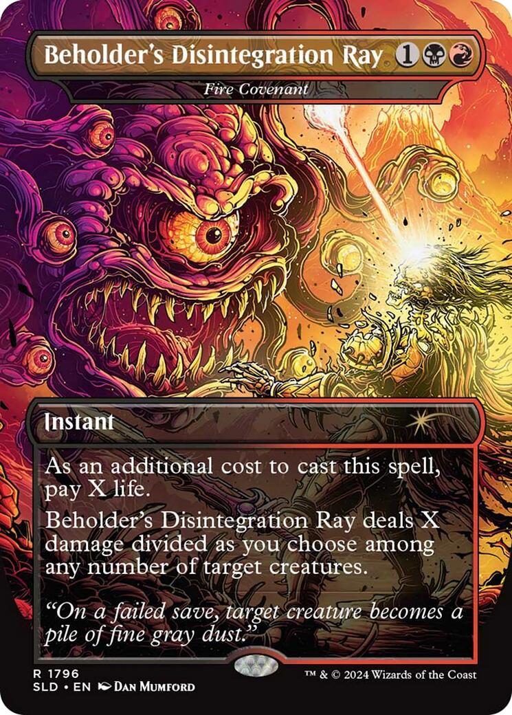 Beholder's Disintegration Ray - Fire Covenant [Secret Lair Drop Series] | Gate City Games LLC