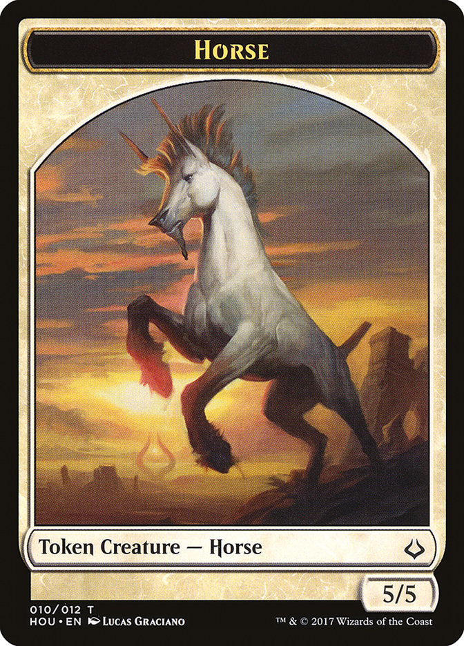 Adorned Pouncer // Horse Double-Sided Token [Hour of Devastation Tokens] | Gate City Games LLC