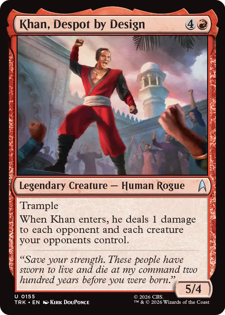 Khan, Despot by Design [Star Trek] | Gate City Games LLC