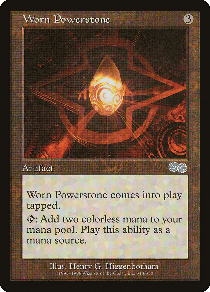 Worn Powerstone [Urza's Saga] | Gate City Games LLC