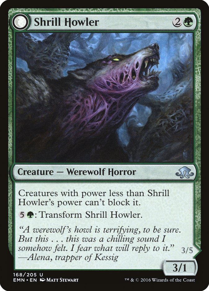 Shrill Howler // Howling Chorus [Eldritch Moon] | Gate City Games LLC