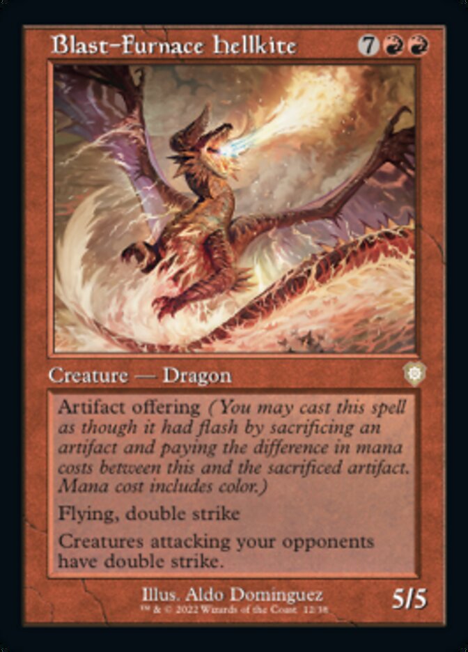 Blast-Furnace Hellkite (Retro) [The Brothers' War Commander] | Gate City Games LLC