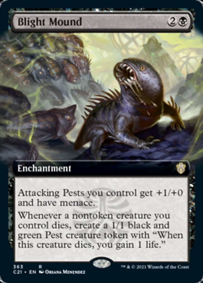 Blight Mound (Extended Art) [Commander 2021] | Gate City Games LLC