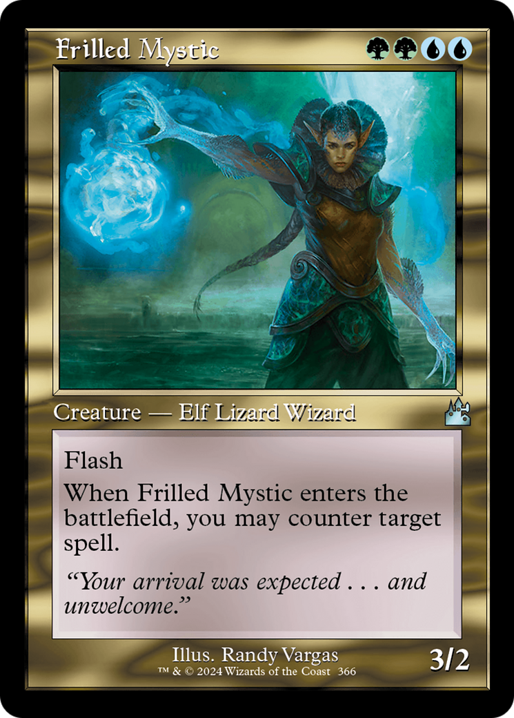 Frilled Mystic (Retro Frame) [Ravnica Remastered] | Gate City Games LLC