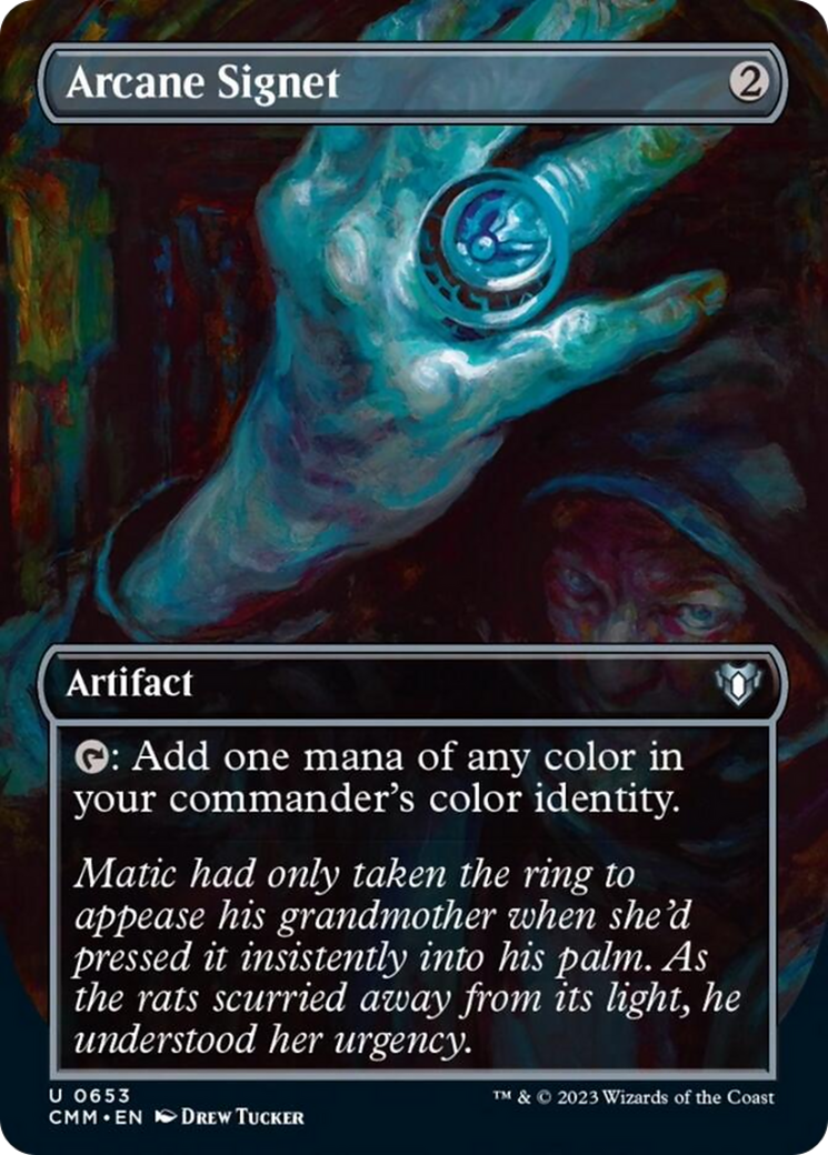 Arcane Signet (Borderless Alternate Art) [Commander Masters] | Gate City Games LLC