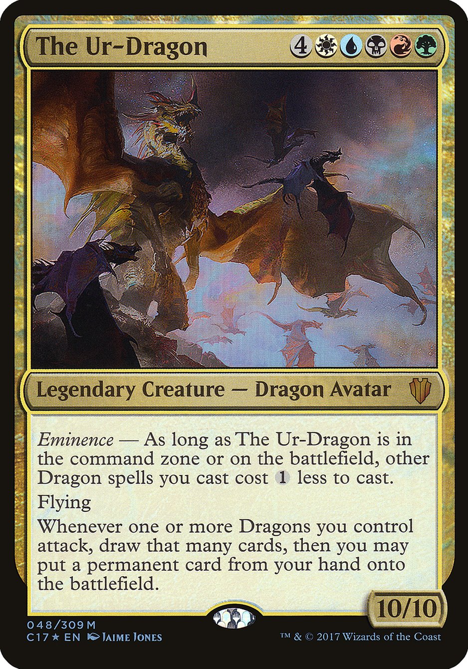 The Ur-Dragon (Oversized) [Commander 2017 Oversized] | Gate City Games LLC