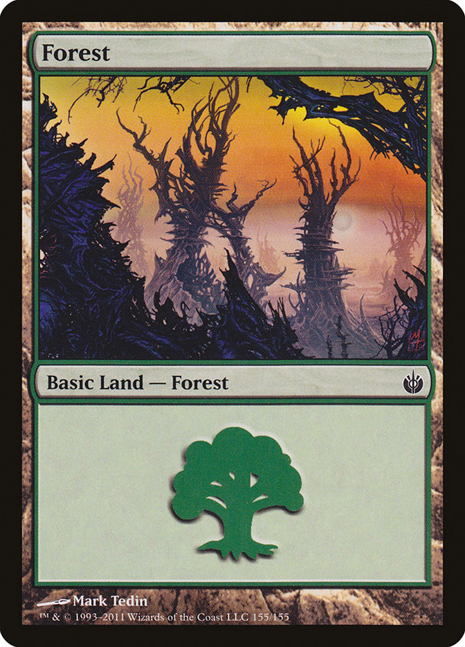 Forest (155) [Mirrodin Besieged] | Gate City Games LLC