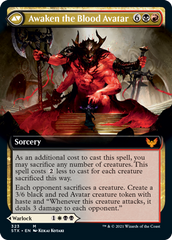 Extus, Oriq Overlord // Awaken the Blood Avatar (Extended Art) [Strixhaven: School of Mages] | Gate City Games LLC