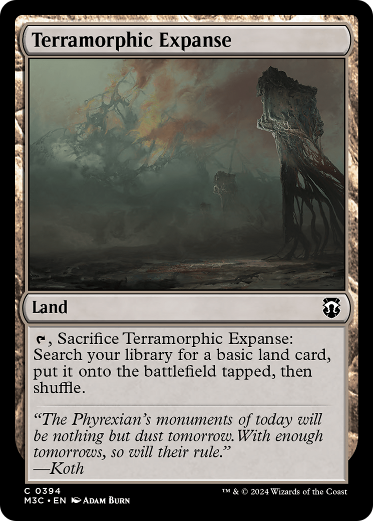 Terramorphic Expanse (Ripple Foil) [Modern Horizons 3 Commander] | Gate City Games LLC