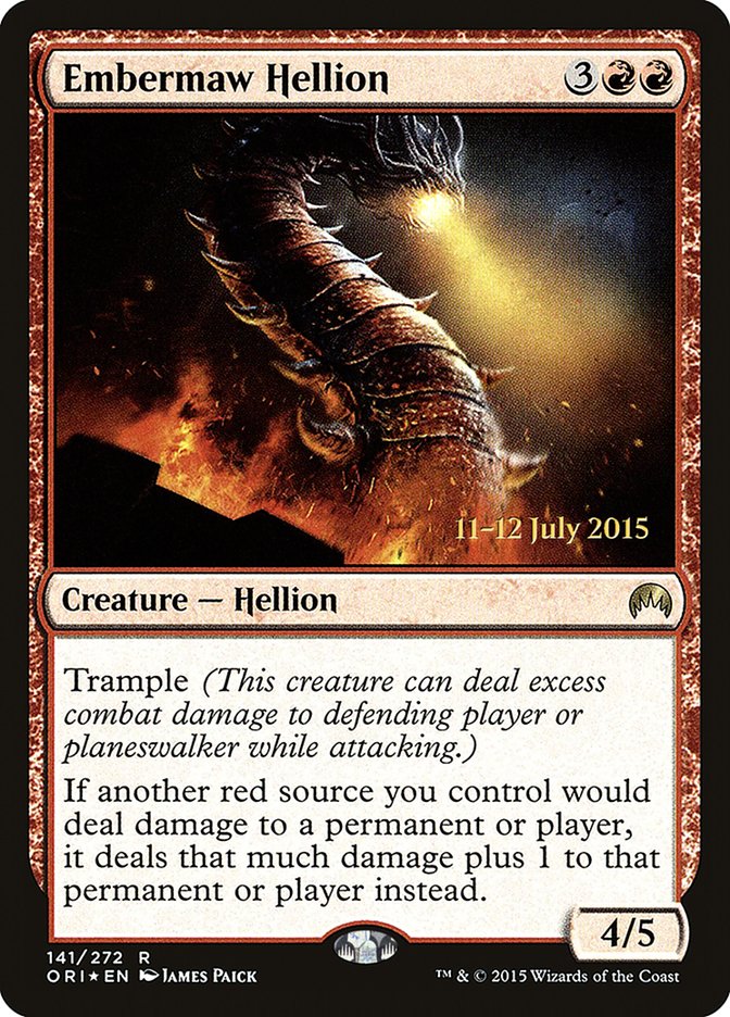Embermaw Hellion [Magic Origins Prerelease Promos] | Gate City Games LLC