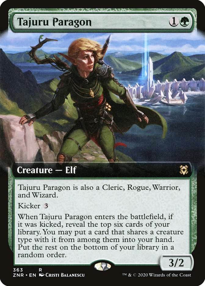 Tajuru Paragon (Extended Art) [Zendikar Rising] | Gate City Games LLC
