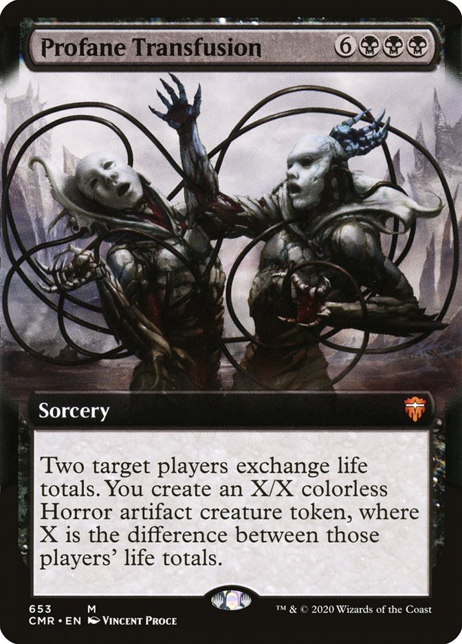 Profane Transfusion (Extended Art) [Commander Legends] | Gate City Games LLC