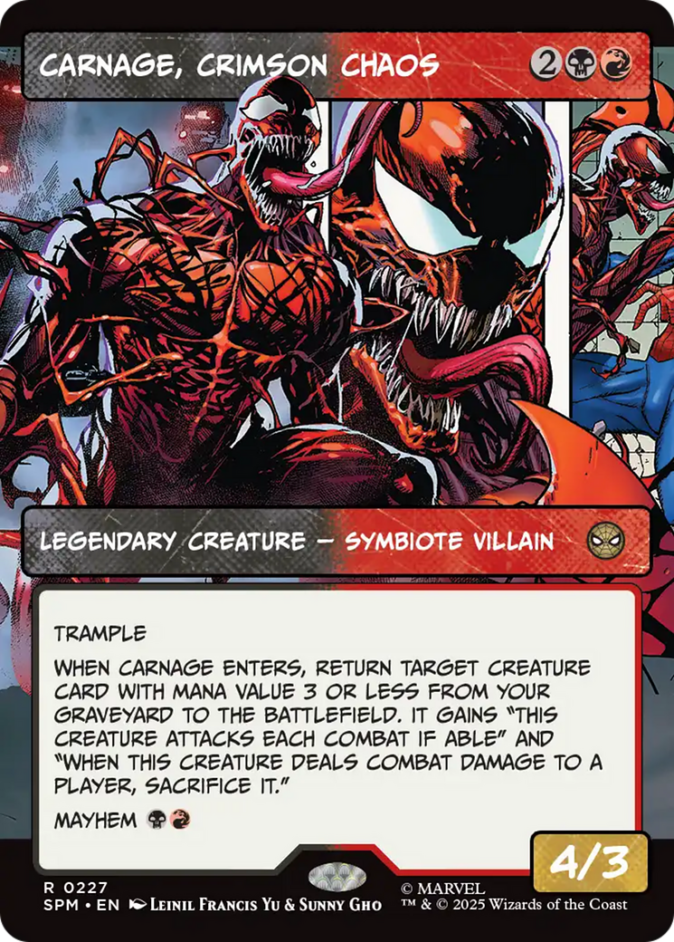 Carnage, Crimson Chaos (Borderless) [Marvel's Spider-Man] | Gate City Games LLC