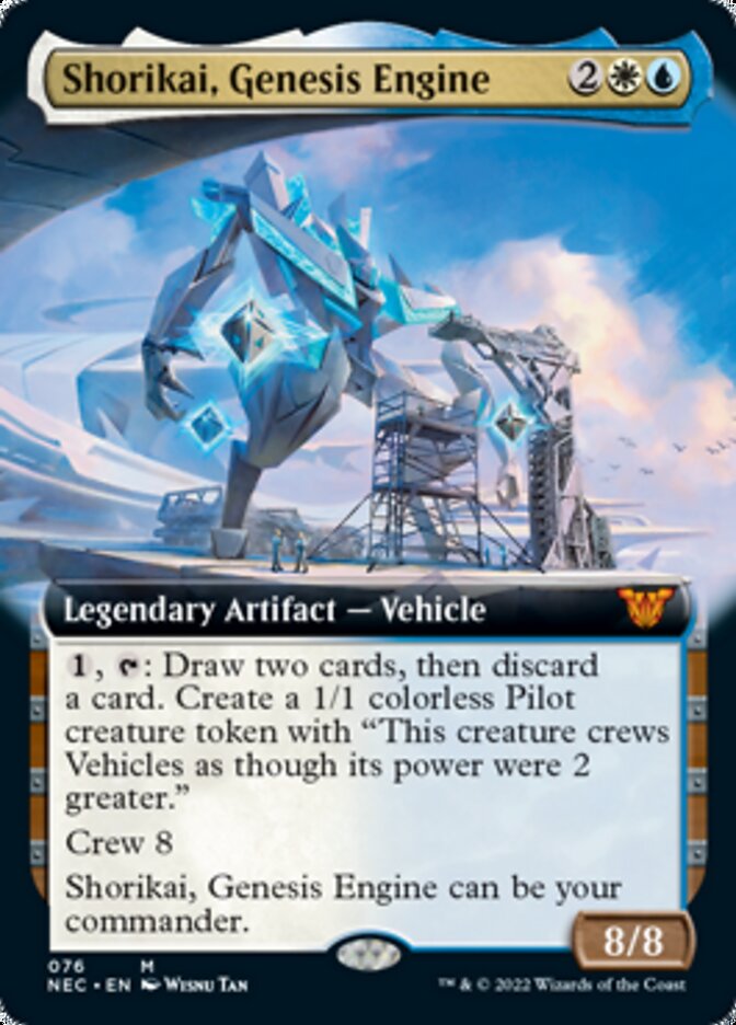 Shorikai, Genesis Engine (Extended Art) [Kamigawa: Neon Dynasty Commander] | Gate City Games LLC