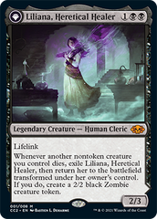 Liliana, Heretical Healer // Liliana, Defiant Necromancer [Commander Collection: Black] | Gate City Games LLC