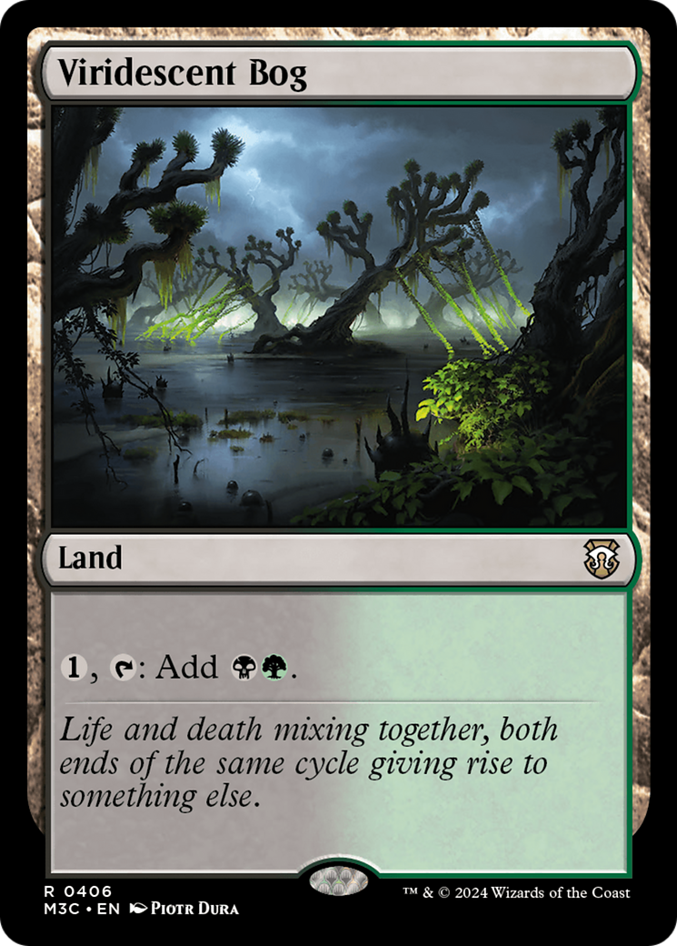 Viridescent Bog (Ripple Foil) [Modern Horizons 3 Commander] | Gate City Games LLC