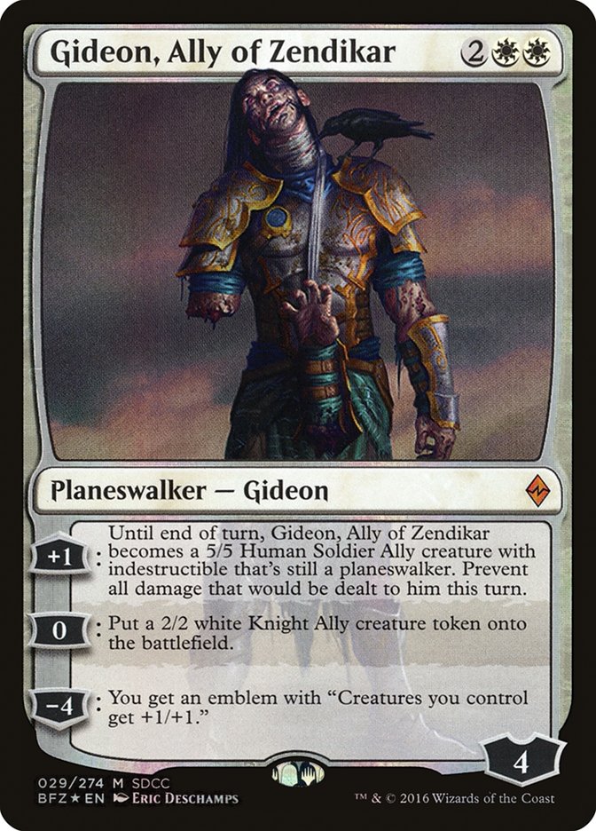 Gideon, Ally of Zendikar [San Diego Comic-Con 2016] | Gate City Games LLC