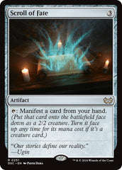Scroll of Fate [Duskmourn: House of Horror Commander] | Gate City Games LLC