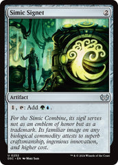 Simic Signet [Duskmourn: House of Horror Commander] | Gate City Games LLC