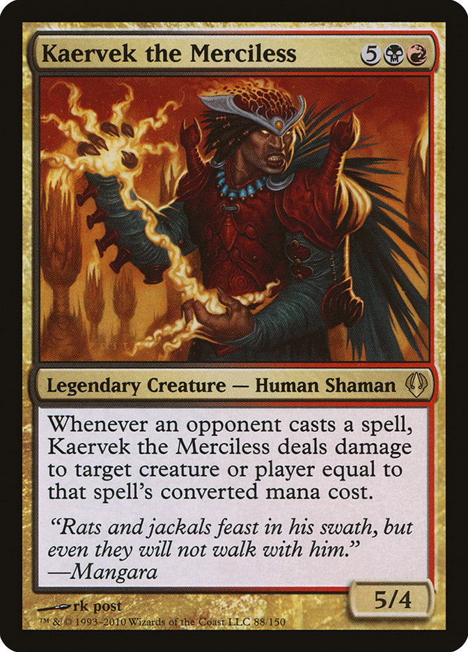Kaervek the Merciless [Archenemy] | Gate City Games LLC
