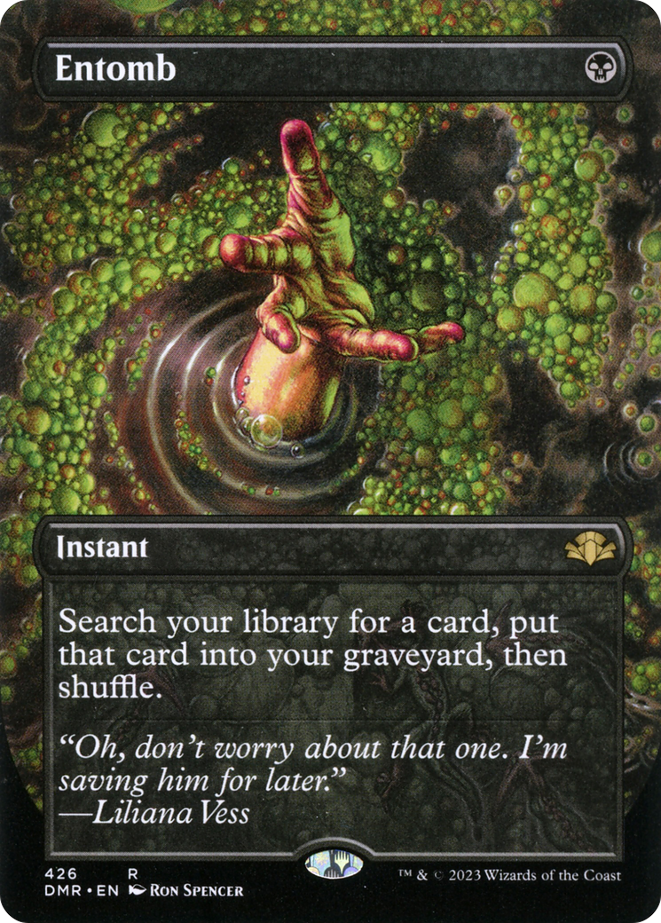 Entomb (Borderless Alternate Art) [Dominaria Remastered] | Gate City Games LLC