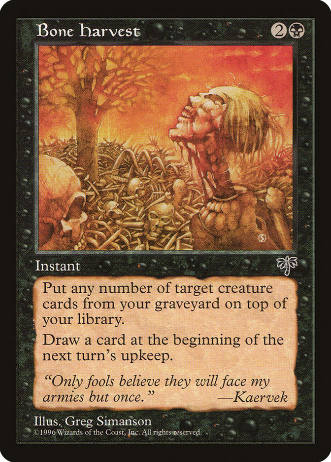 Bone Harvest [Mirage] | Gate City Games LLC