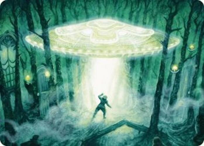 Unidentified Hovership Art Card [Duskmourn: House of Horror Art Series] | Gate City Games LLC