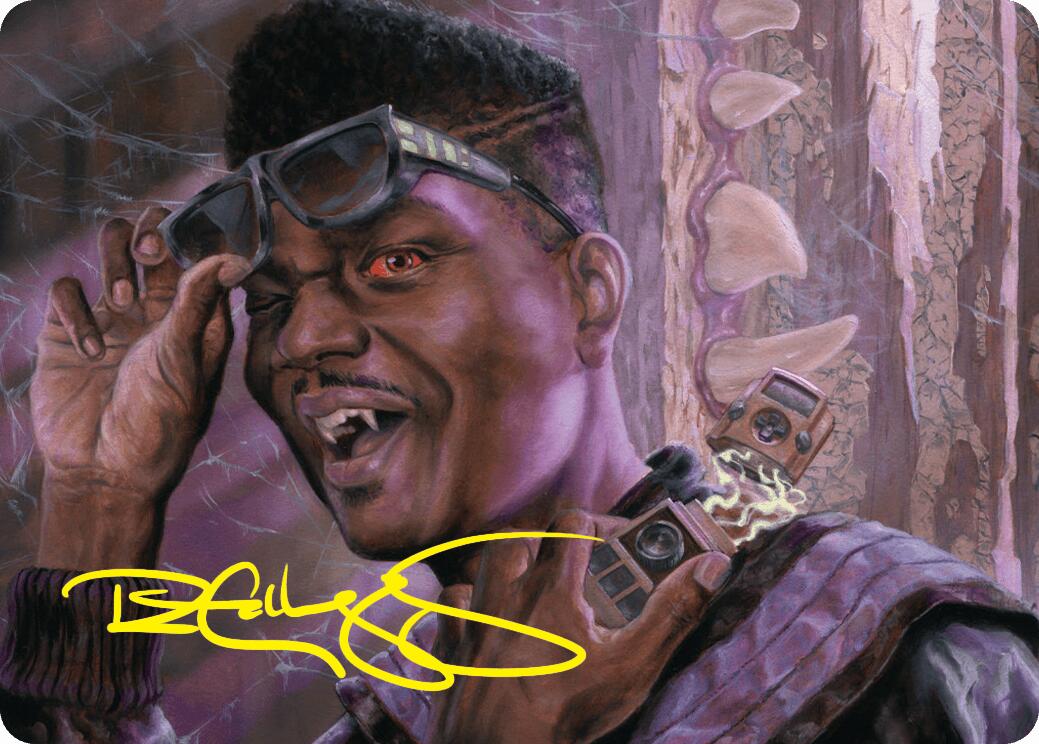 Dashing Bloodsucker Art Card (Gold-Stamped Signature) [Duskmourn: House of Horror Art Series] | Gate City Games LLC