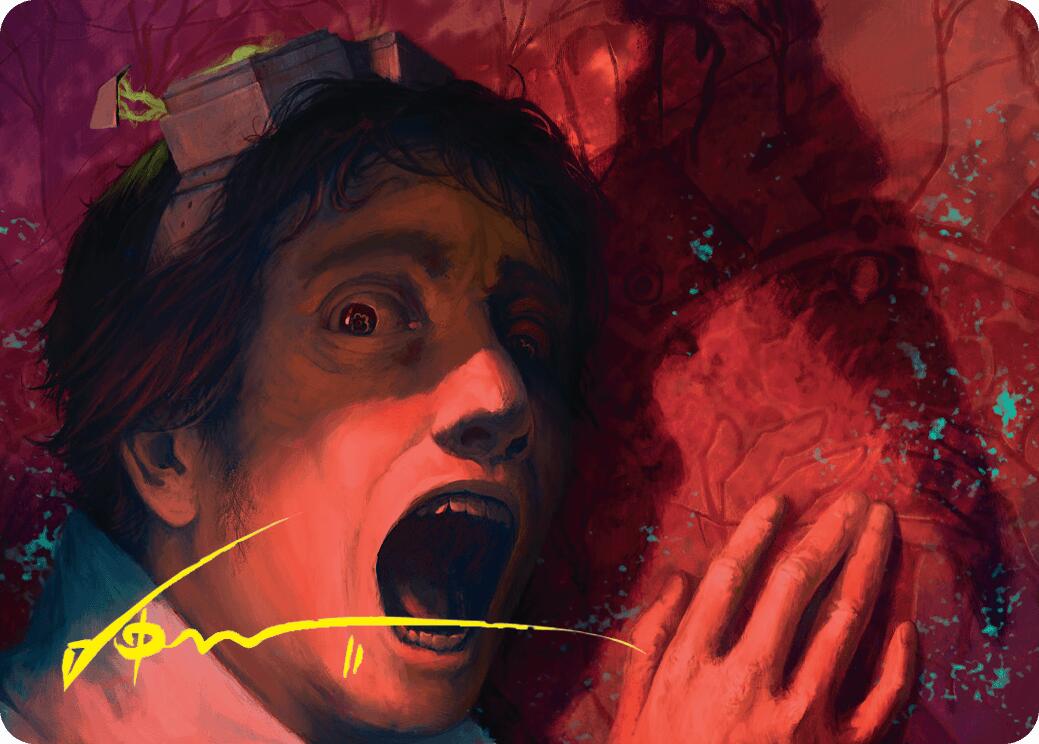 Murder Art Card (Gold-Stamped Signature) [Duskmourn: House of Horror Art Series] | Gate City Games LLC