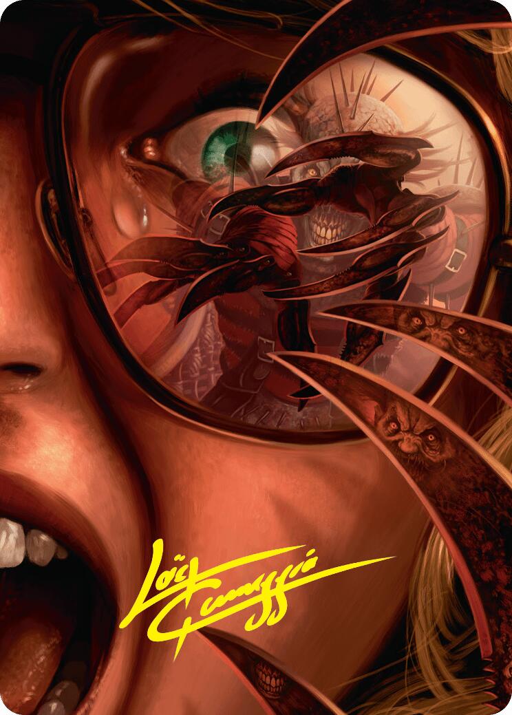 Razorkin Needlehead Art Card (Gold-Stamped Signature) [Duskmourn: House of Horror Art Series] | Gate City Games LLC