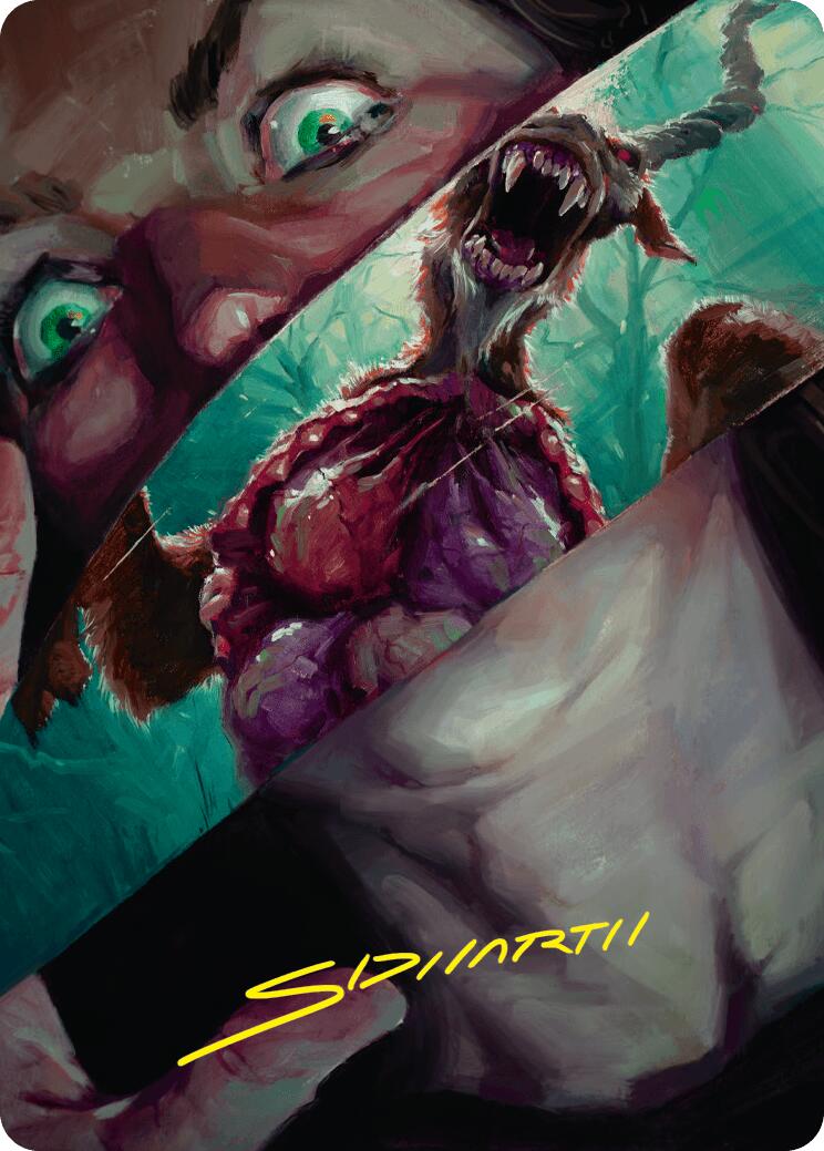Hauntwoods Shrieker Art Card (Gold-Stamped Signature) [Duskmourn: House of Horror Art Series] | Gate City Games LLC