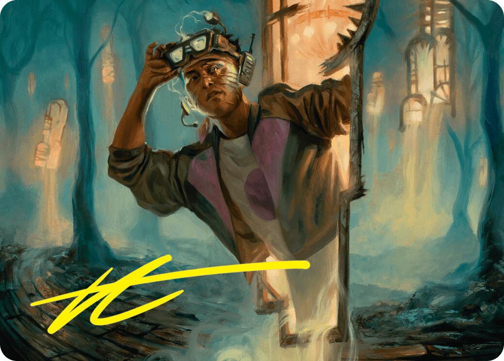 House Cartographer Art Card (Gold-Stamped Signature) [Duskmourn: House of Horror Art Series] | Gate City Games LLC