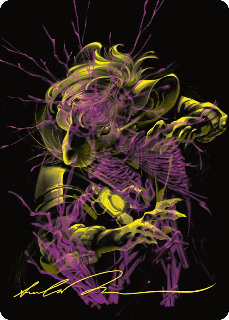 Nashi, Searcher in the Dark Art Card (43/54) (Gold-Stamped Signature) [Duskmourn: House of Horror Art Series] | Gate City Games LLC