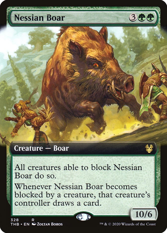 Nessian Boar (Extended Art) [Theros Beyond Death] | Gate City Games LLC